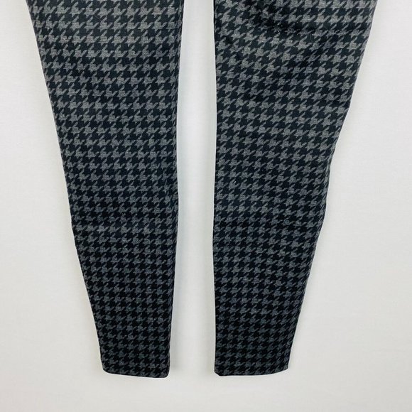 Maurices Womens Small S Regular Black Gray Houndstooth Pull On Skinny Pants - Picture 6 of 8